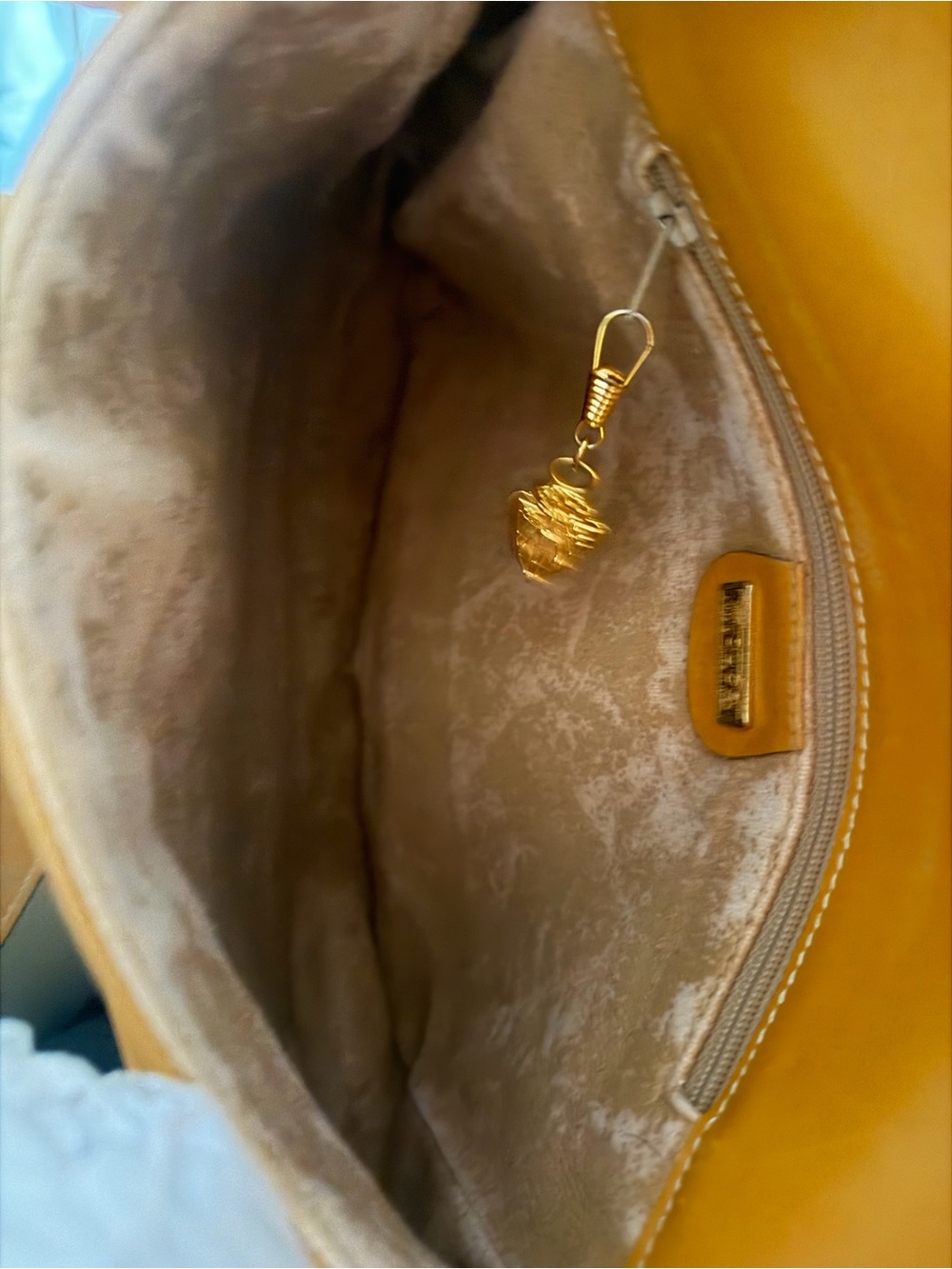 Gucci Beige Monogram Messenger Bag with Tan Leather Accents - Picture 9 of 16